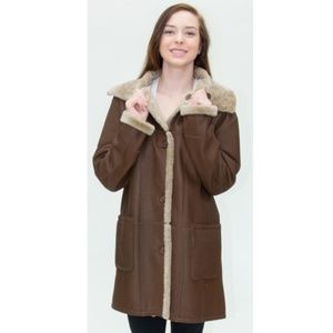 CLEARANCE!! Light Brown Nappa Fur Shearling